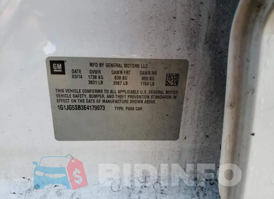 1G1JG5SB3E4179073 Photo# 10