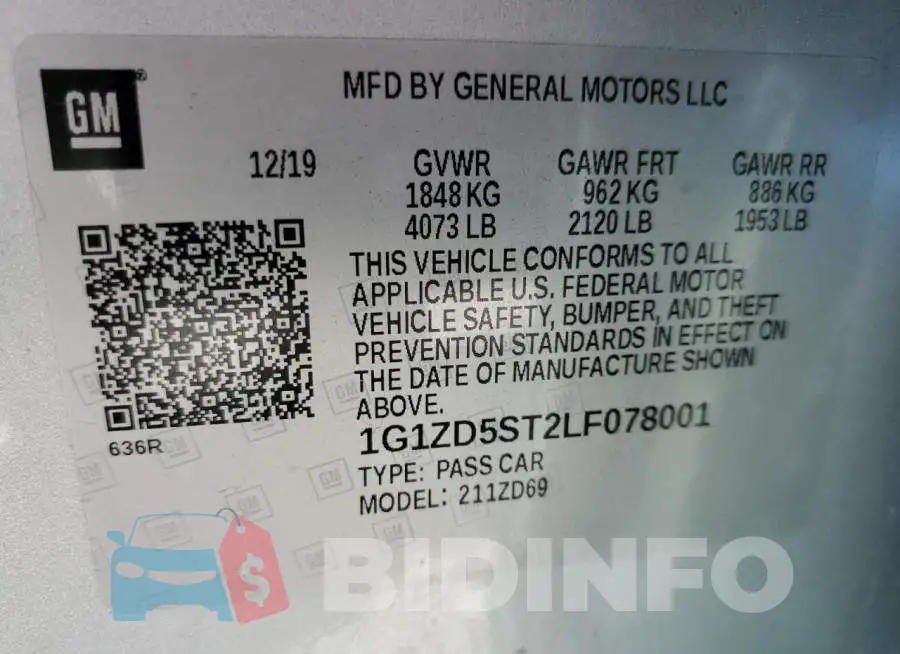 1G1ZD5ST2LF078001 Photo# 10