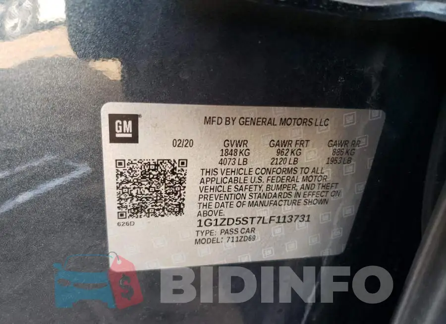 1G1ZD5ST7LF113731 Photo# 12