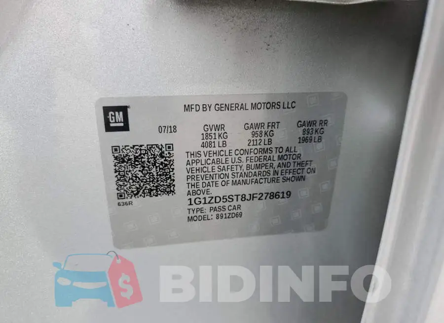 1G1ZD5ST8JF278619 Photo# 10