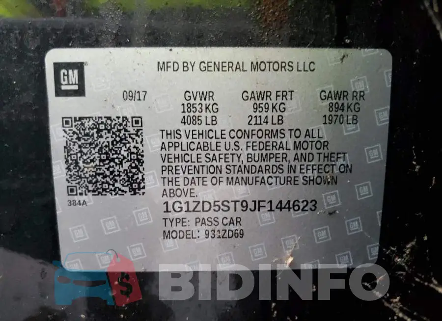 1G1ZD5ST9JF144623 Photo# 12