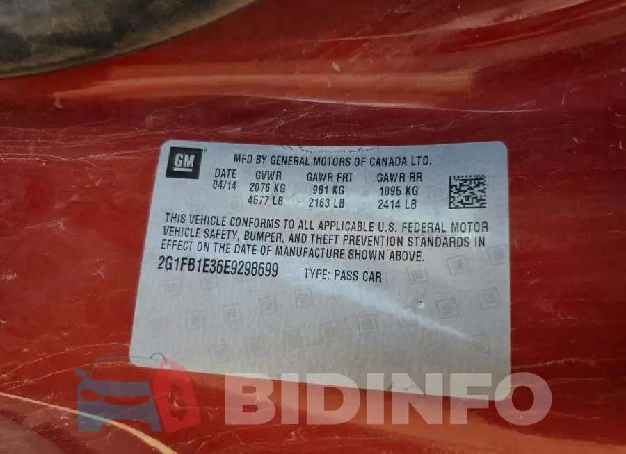 2G1FB1E36E9298699 Photo# 10