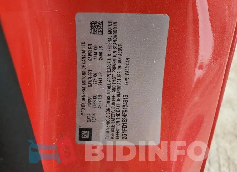 2G1FD1E34F9154919 Photo# 12