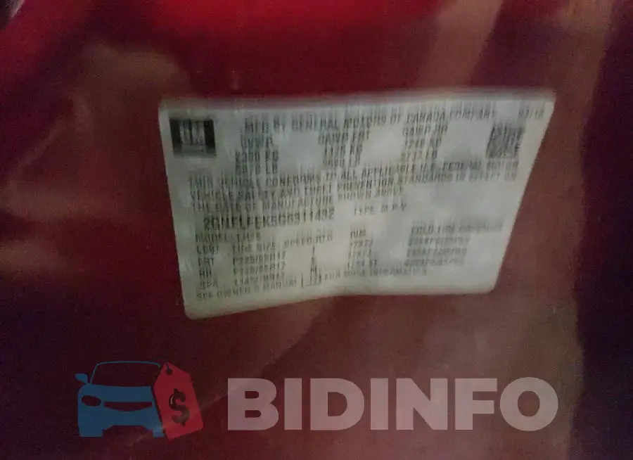 2GNFLFEK5G6311432 Photo# 13