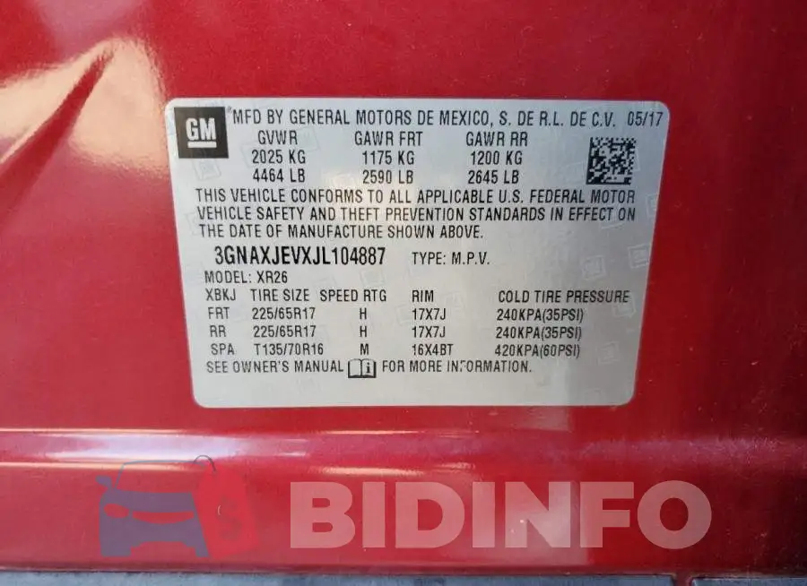 3GNAXJEVXJL104887 Photo# 10