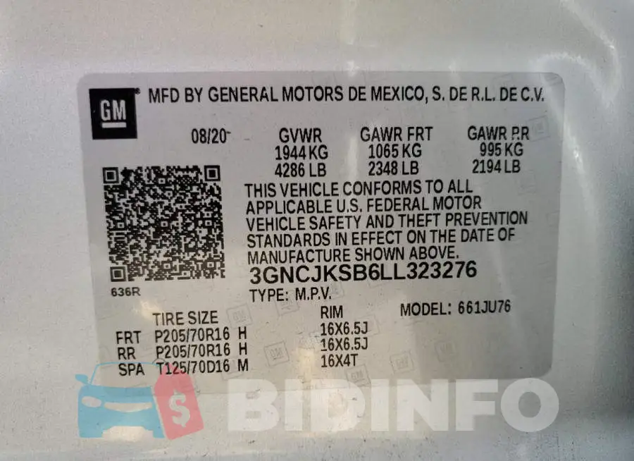 3GNCJKSB6LL323276 Photo# 10