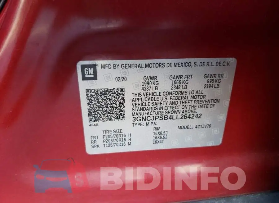3GNCJPSB4LL264242 Photo# 13