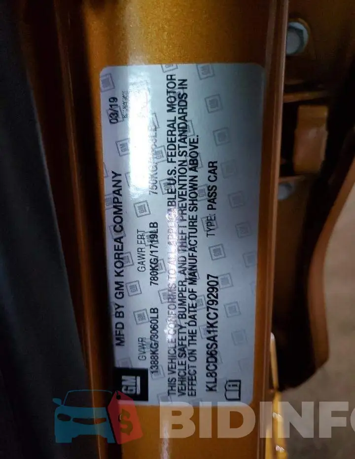 KL8CD6SA1KC792907 Photo# 13