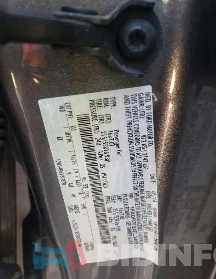 1FADP3F24EL340822 Photo# 12