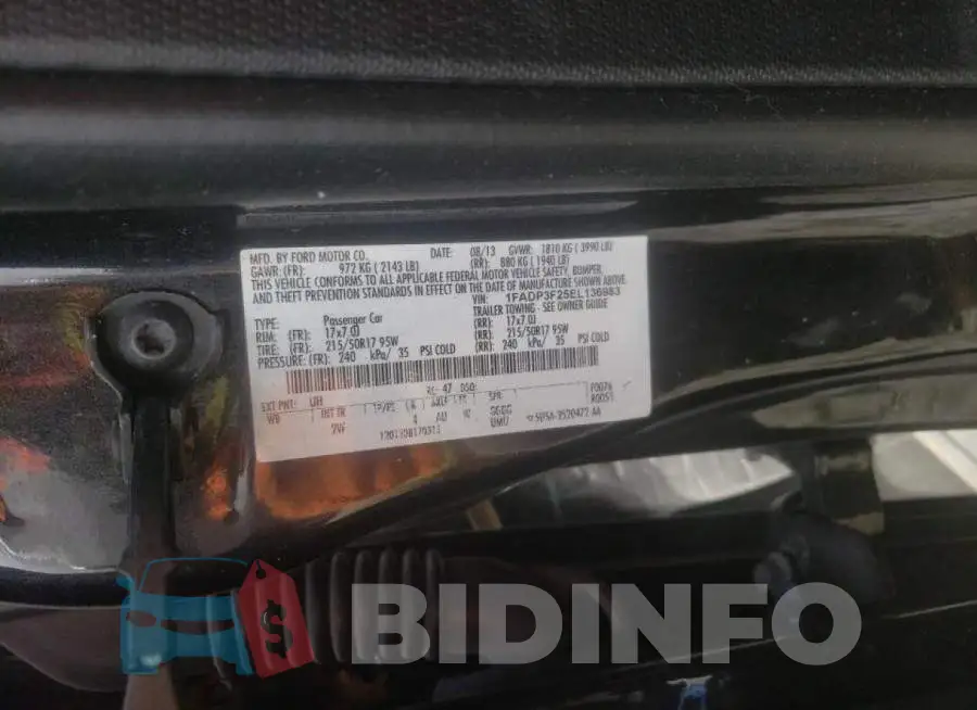 1FADP3F25EL136983 Photo# 10