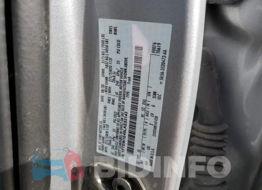 1FTEW1E49LKE93143 Photo# 10