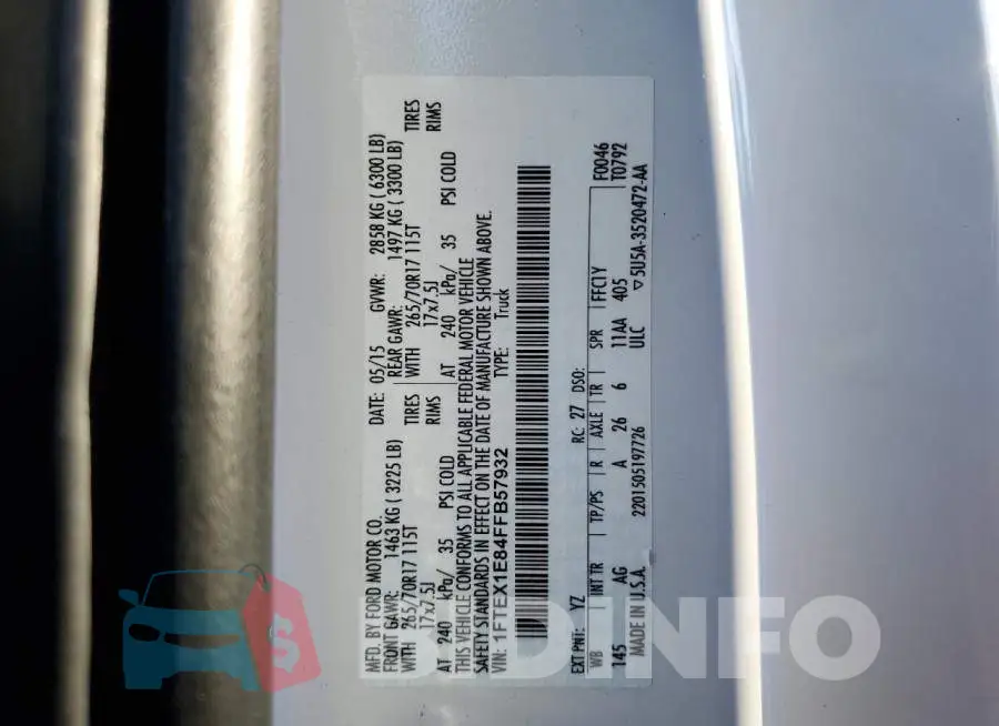 1FTEX1E84FFB57932 Photo# 10