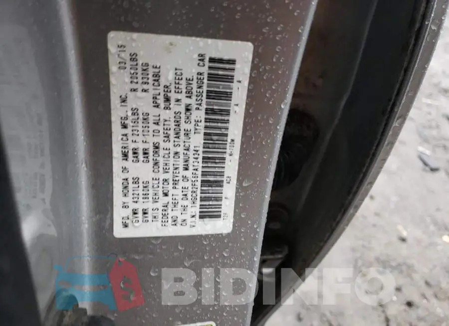 1HGCR2F56FA134341 Photo# 12