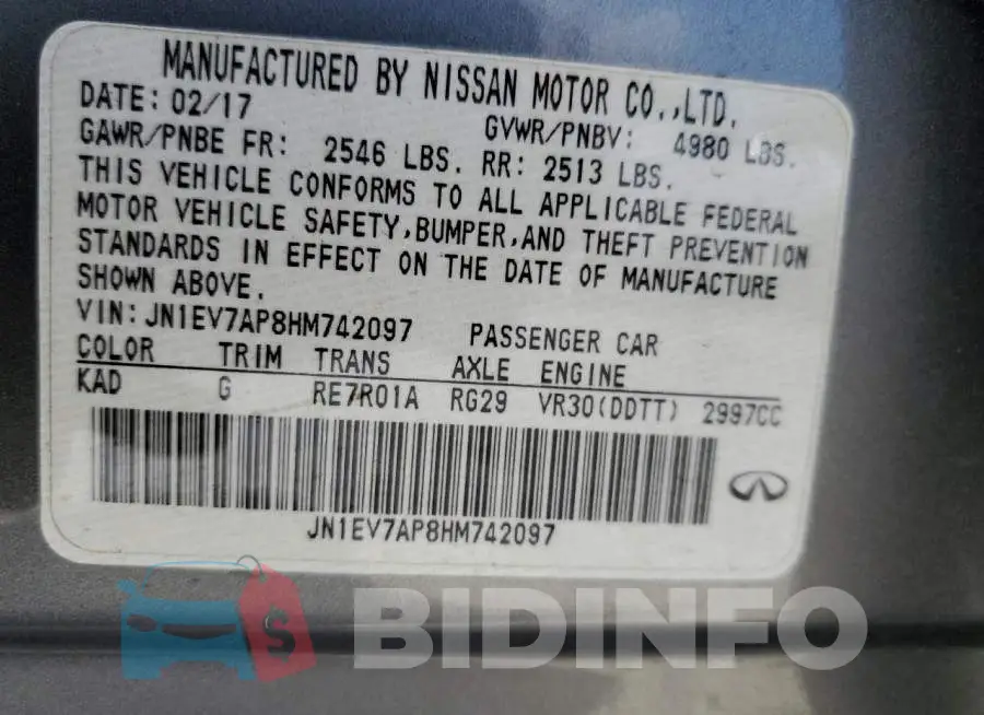 JN1EV7AP8HM742097 Photo# 13