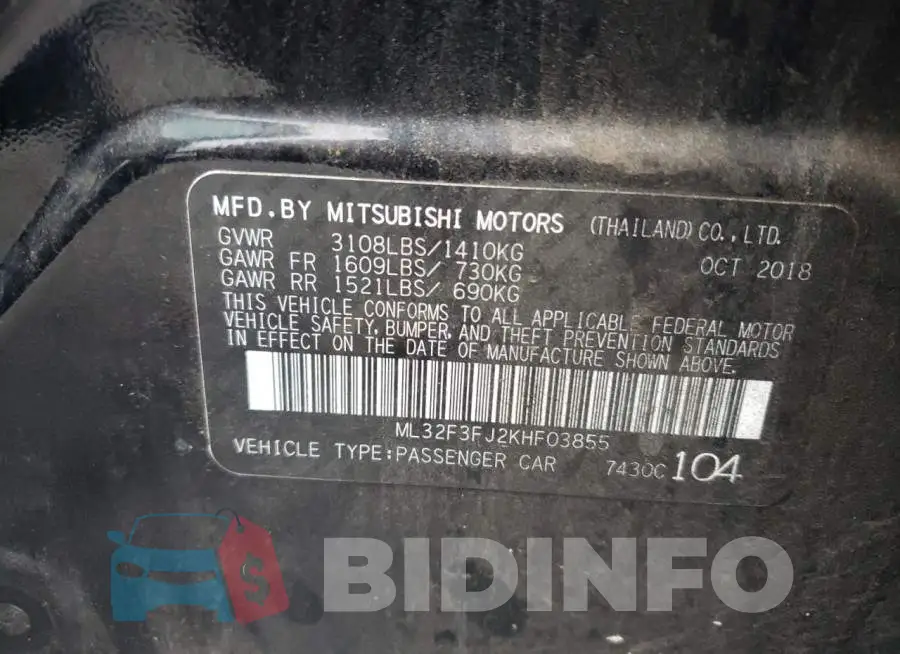 ML32F3FJ2KHF03855 Photo# 10