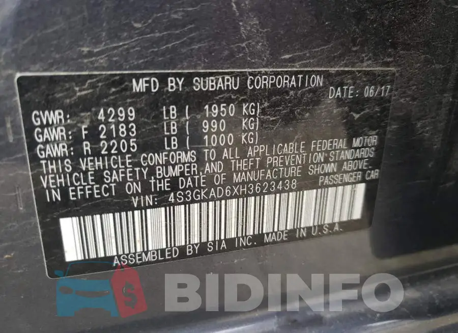 4S3GKAD6XH3623438 Photo# 10