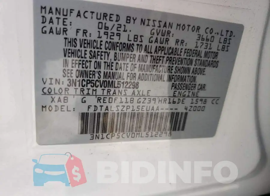 3N1CP5CV0ML512298 Photo# 10