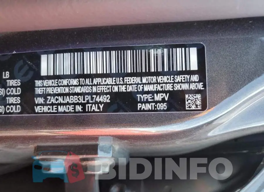 ZACNJABB3LPL74492 Photo# 10
