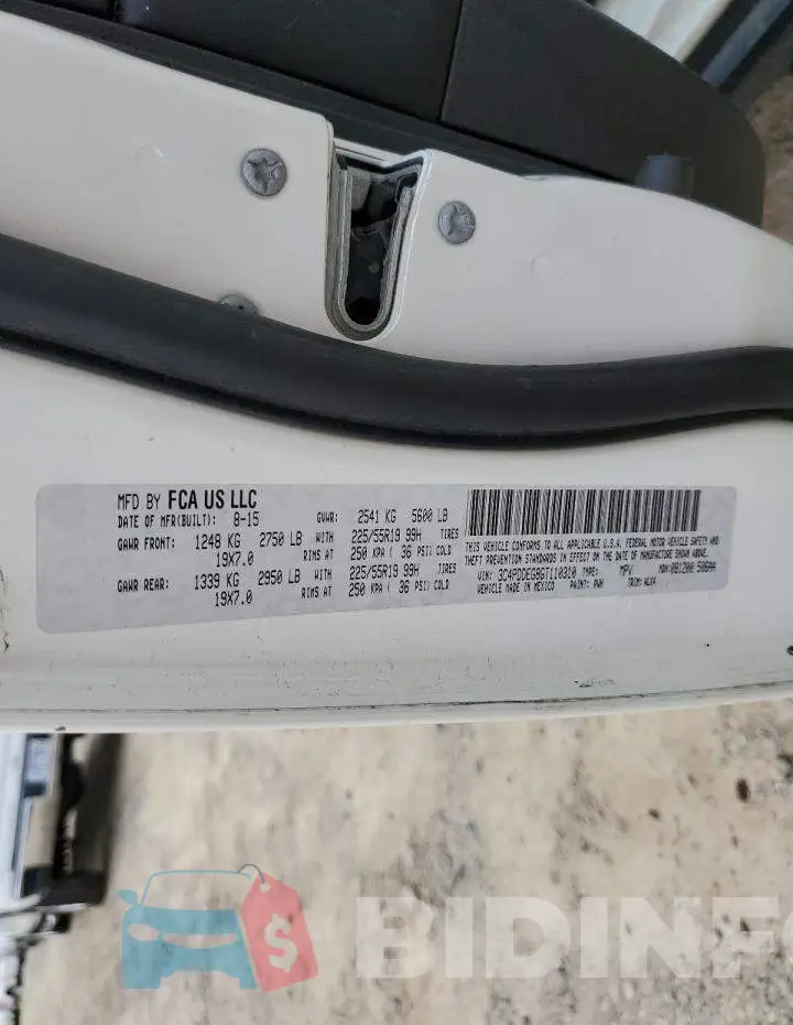 3C4PDDEG8GT110310 Photo# 10