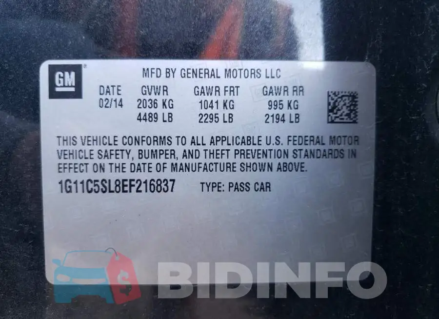 1G11C5SL8EF216837 Photo# 10