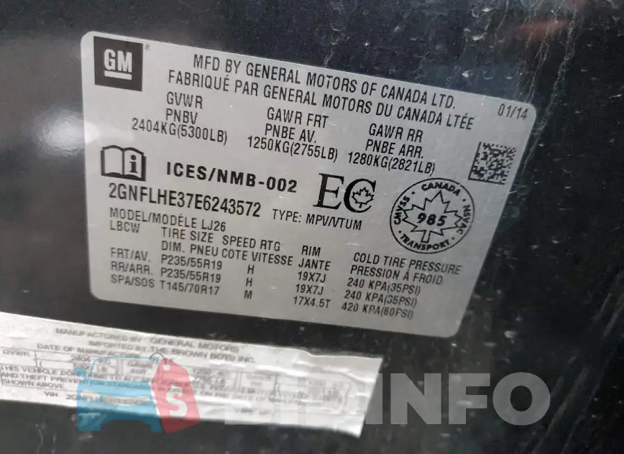 2GNFLHE37E6243572 Photo# 13