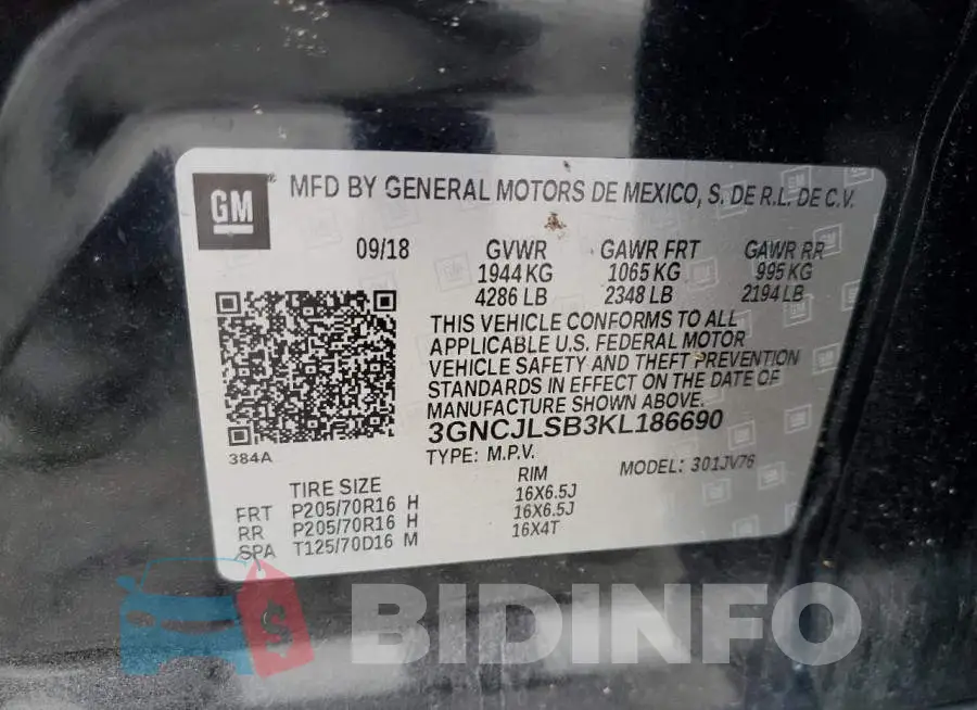 3GNCJLSB3KL186690 Photo# 10