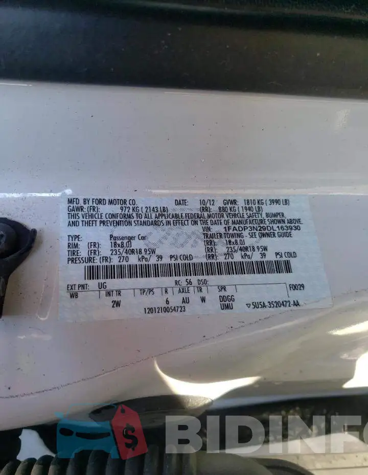 1FADP3N29DL163930 Photo# 10
