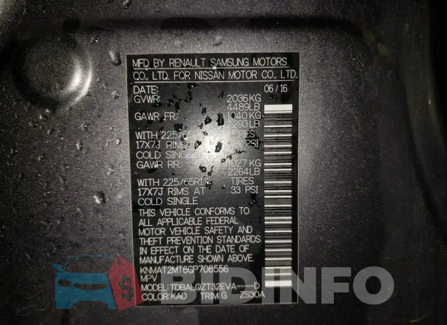 KNMAT2MT6GP708556 Photo# 10