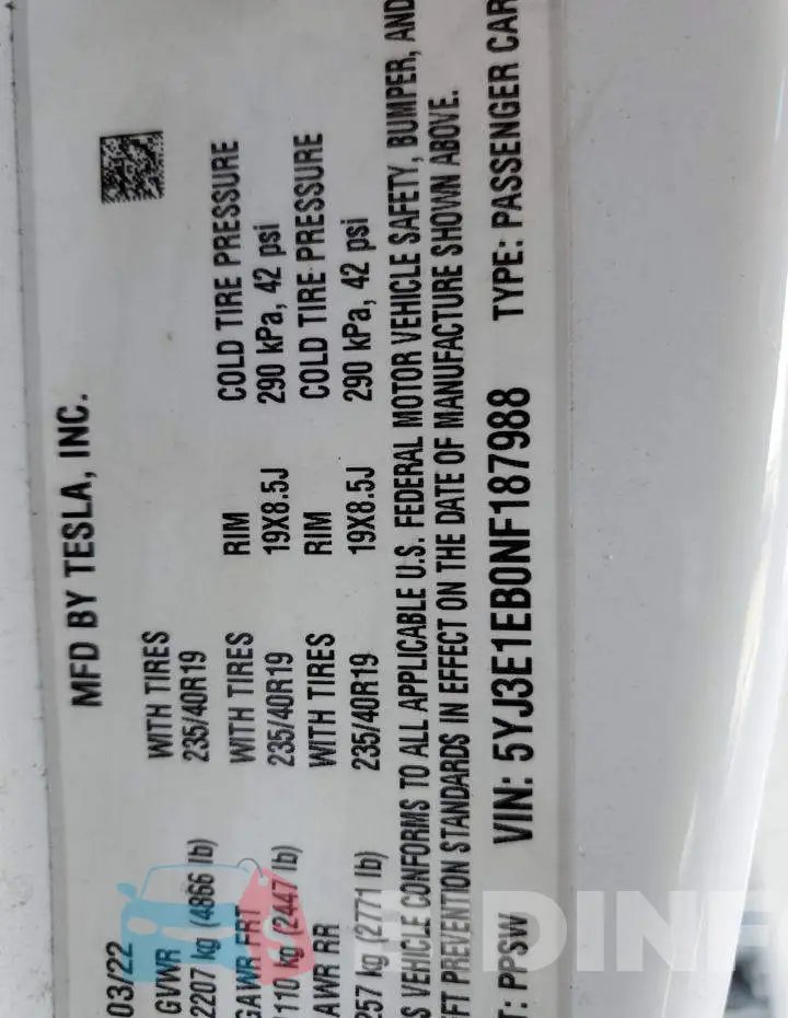 5YJ3E1EB0NF187988 Photo# 10