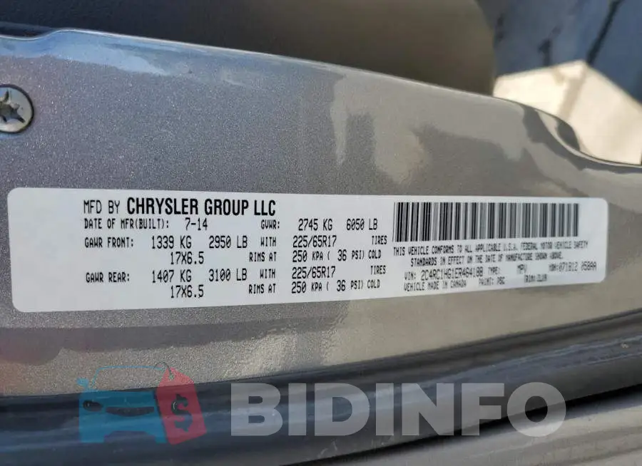 2C4RC1HG1ER464188 Photo# 10