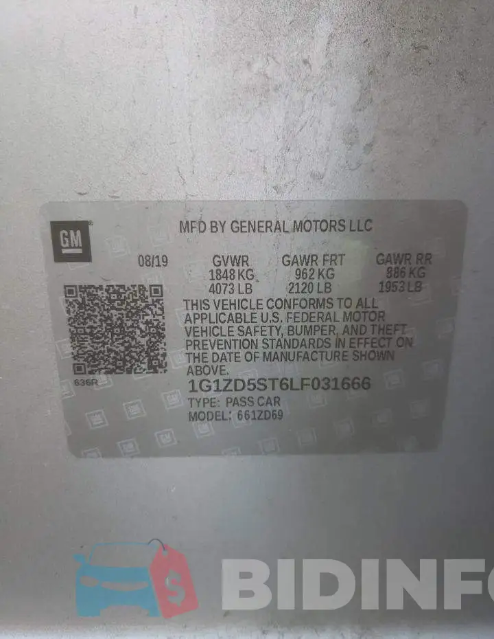 1G1ZD5ST6LF031666 Photo# 12