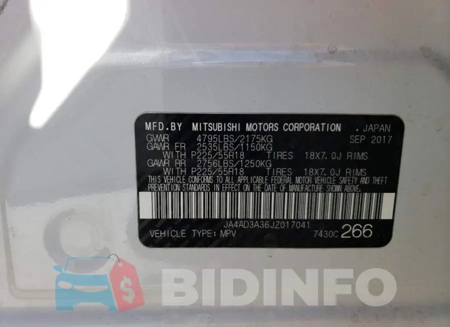 JA4AD3A36JZ017041 Photo# 10