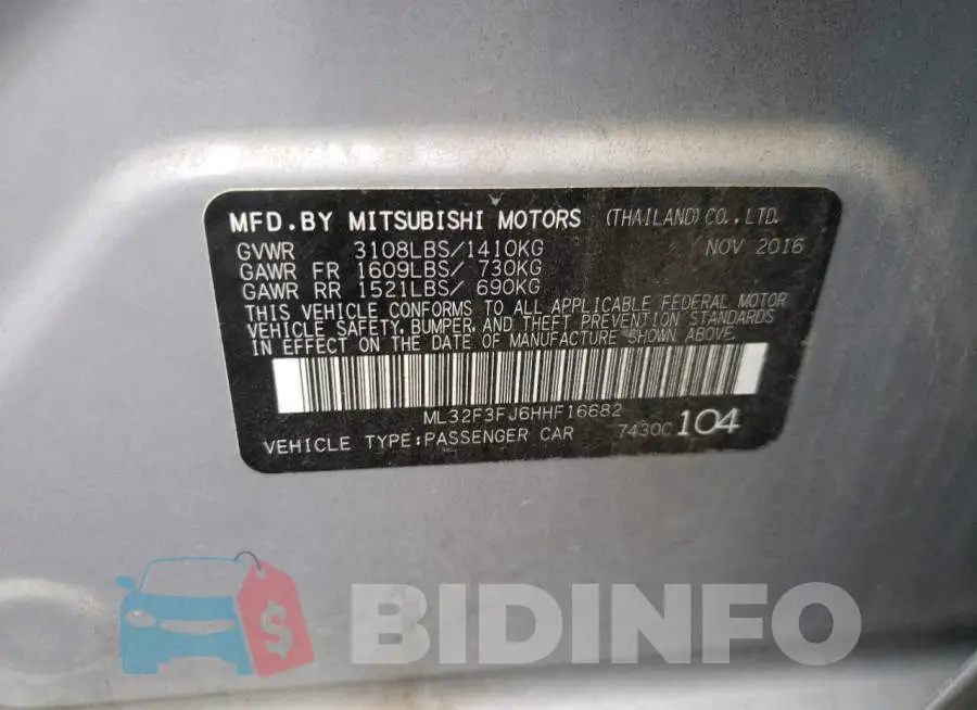 ML32F3FJ6HHF16682 Photo# 10