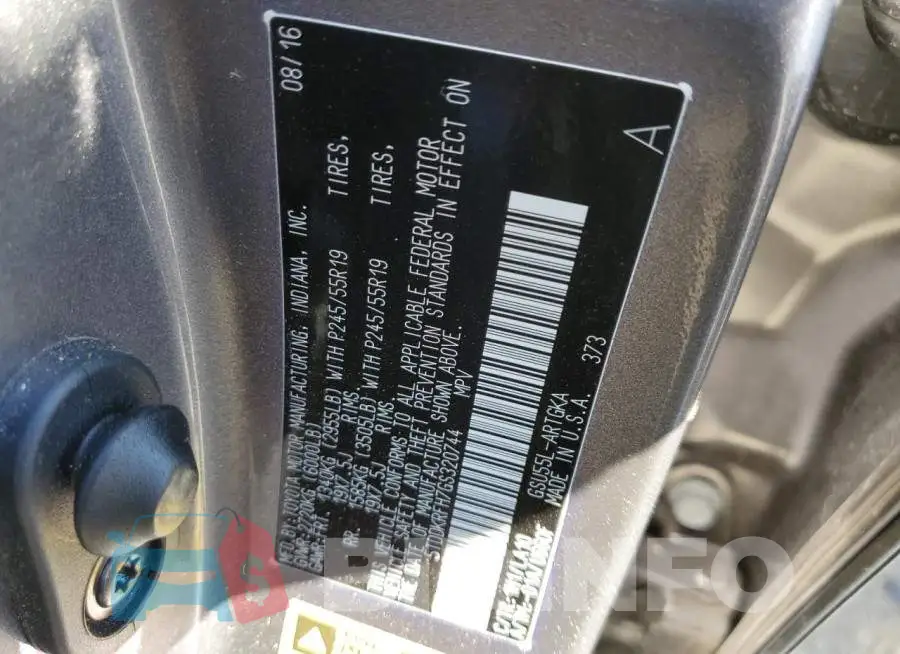 5TDDKRFH7GS320744 Photo# 12