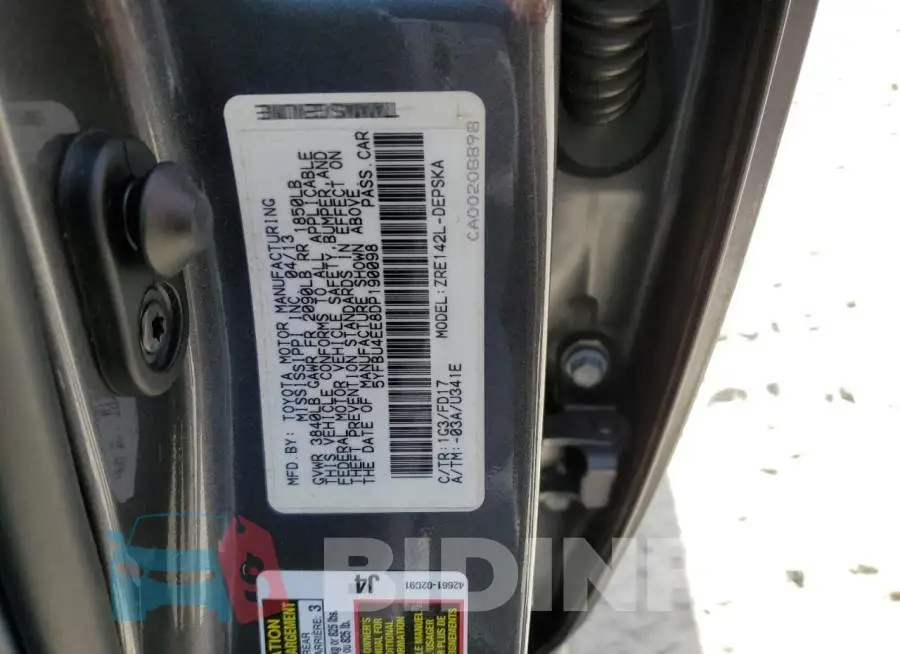 5YFBU4EE8DP190098 Photo# 10