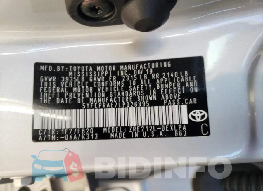 5YFEPRAE7LP026895 Photo# 10
