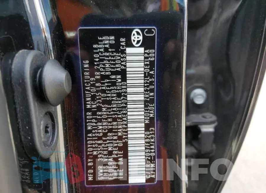 5YFEPRAE8LP072980 Photo# 10