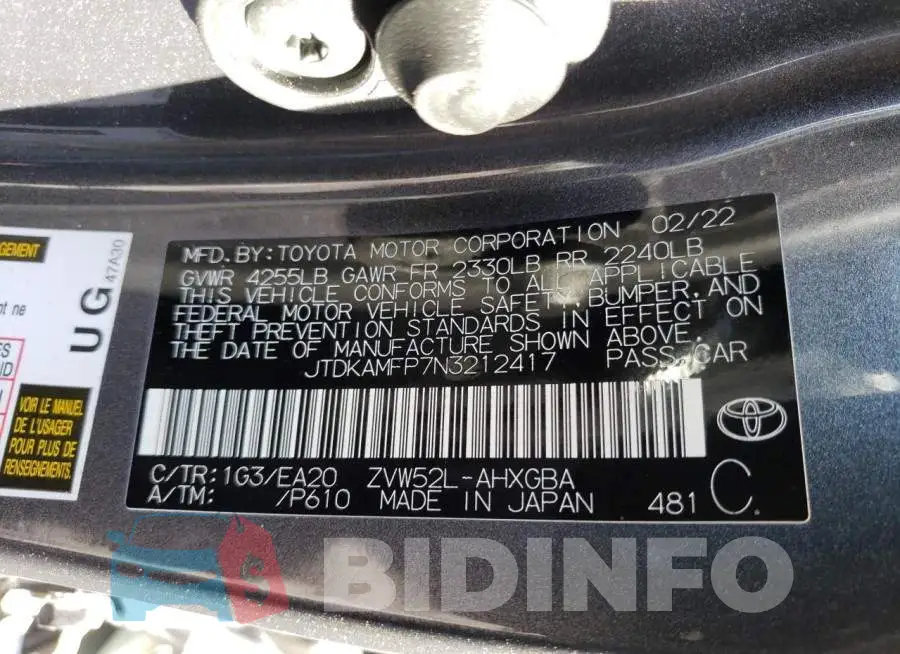 JTDKAMFP7N3212417 Photo# 12