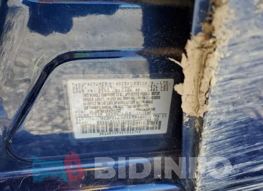 3N1AB7APXKY355742 Photo# 10