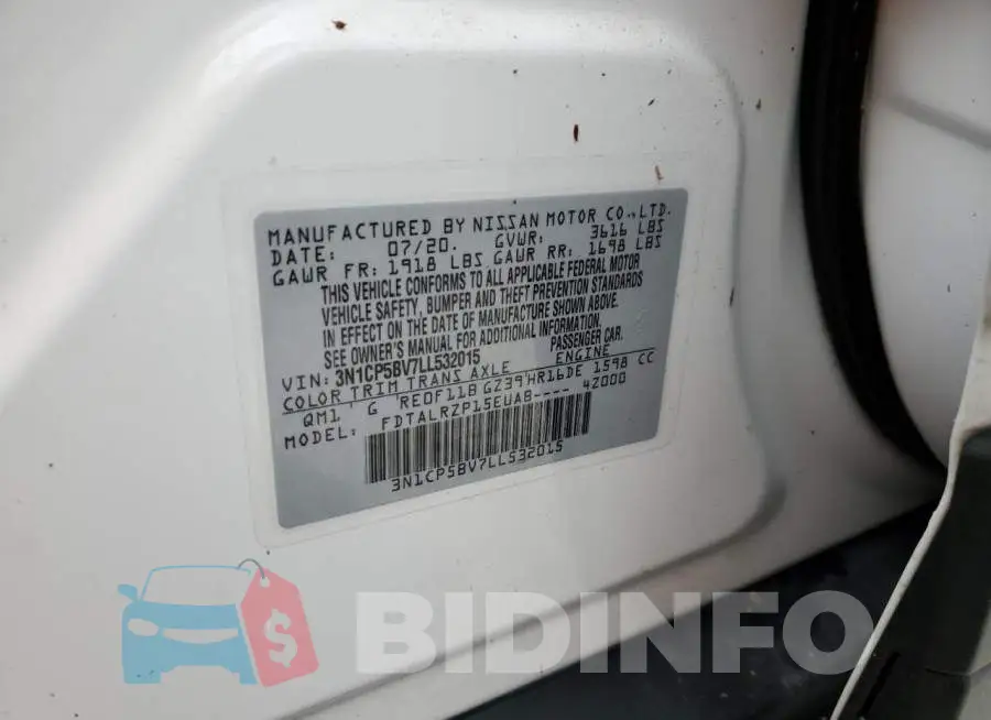 3N1CP5BV7LL532015 Photo# 10