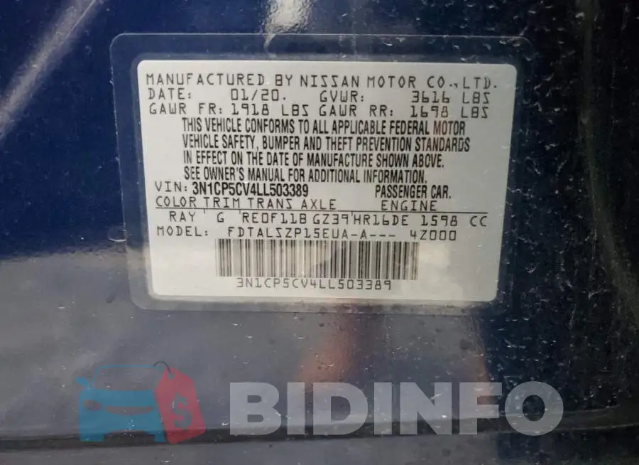 3N1CP5CV4LL503389 Photo# 12