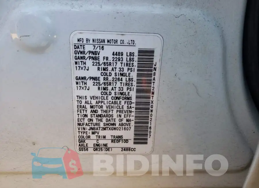 JN8AT2MTXGW021607 Photo# 12