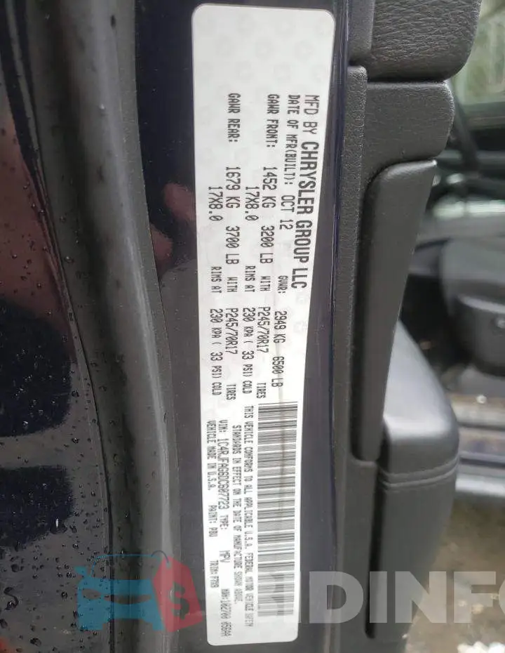 1C4RJFAG6DC607723 Photo# 10