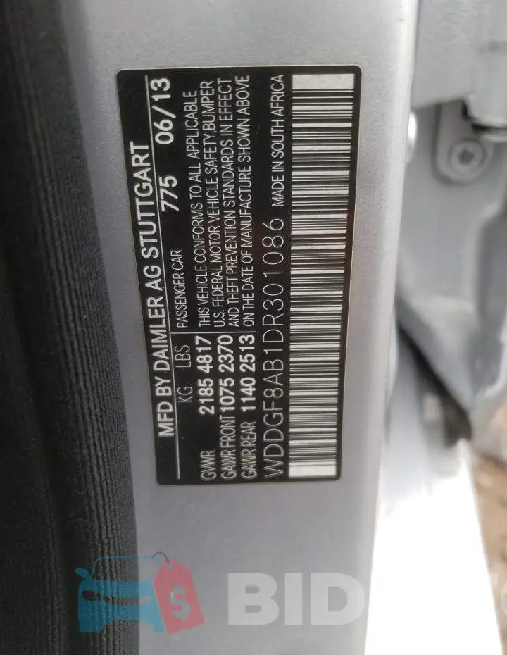 WDDGF8AB1DR301086 Photo# 12