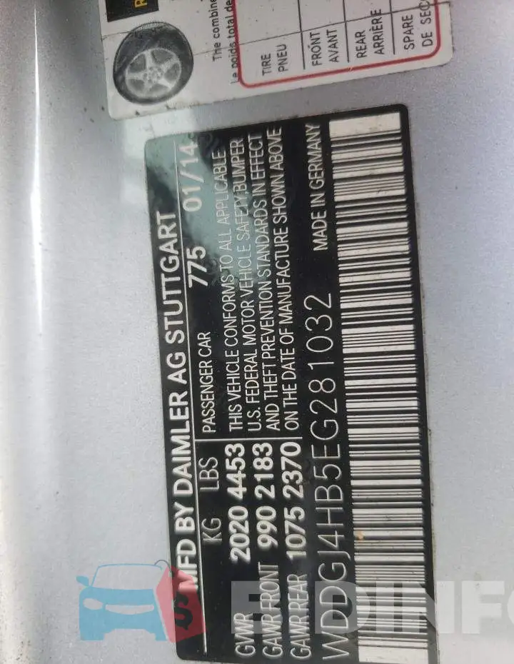WDDGJ4HB5EG281032 Photo# 12