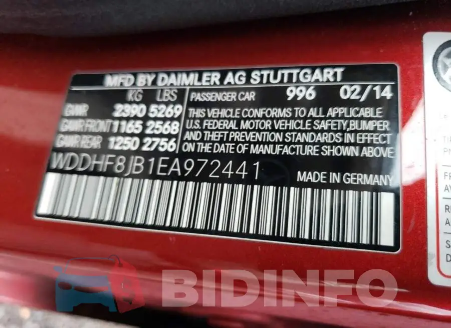 WDDHF8JB1EA972441 Photo# 12