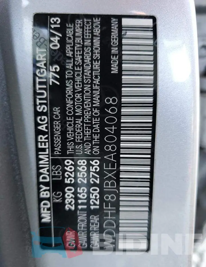 WDDHF8JBXEA804068 Photo# 10