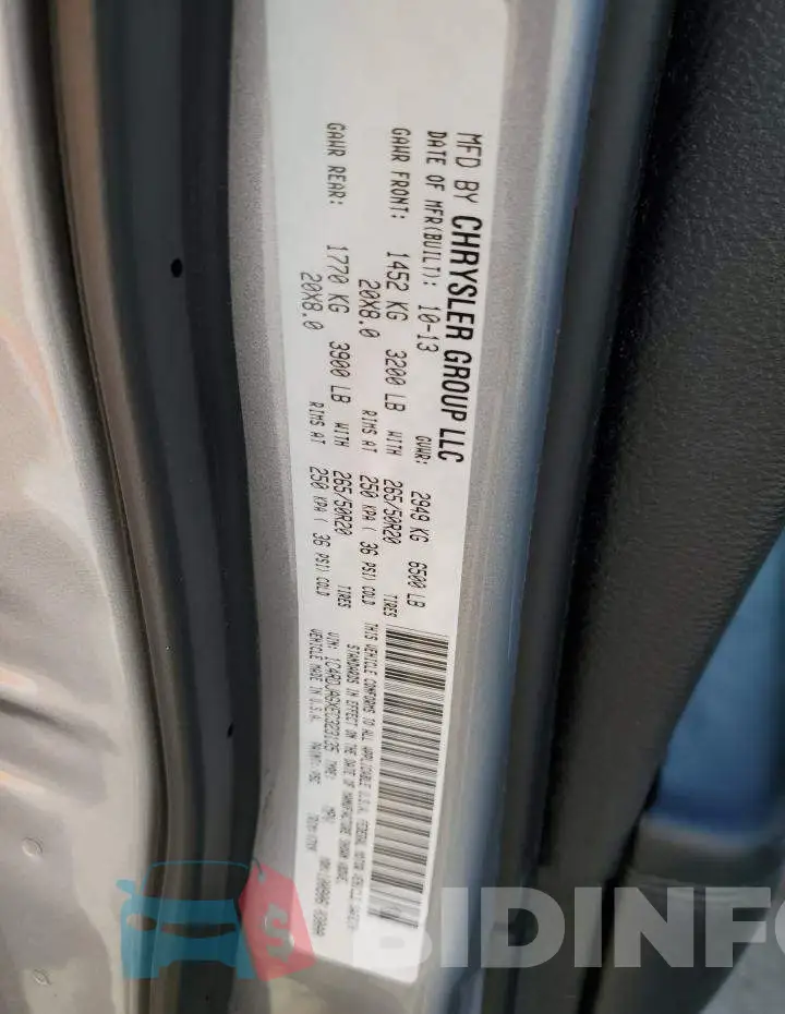 1C4RDJAGXEC323135 Photo# 10