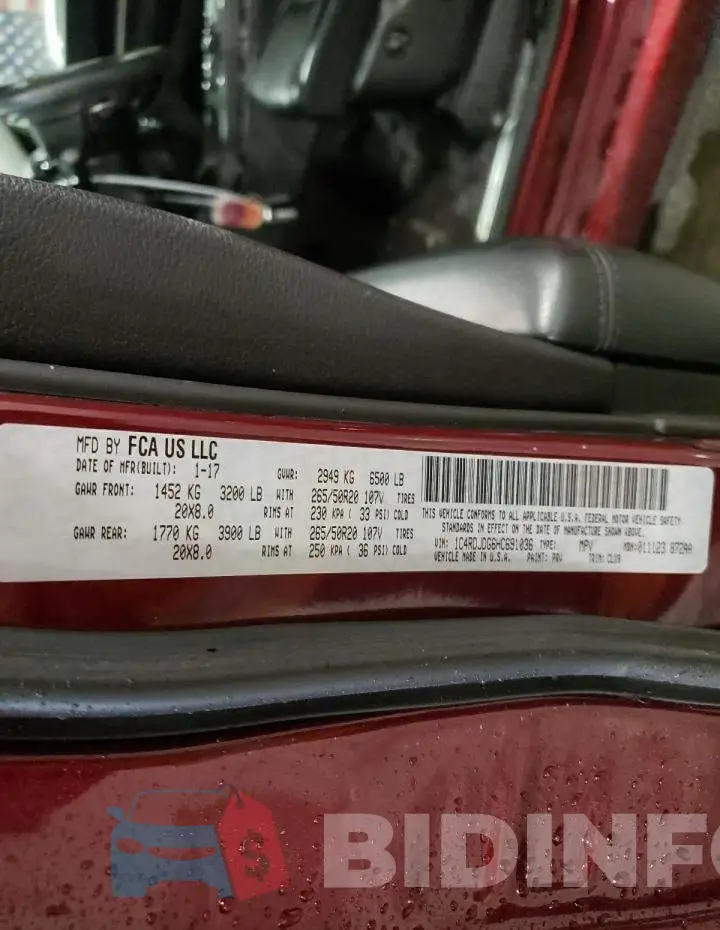 1C4RDJDG6HC691036 Photo# 10