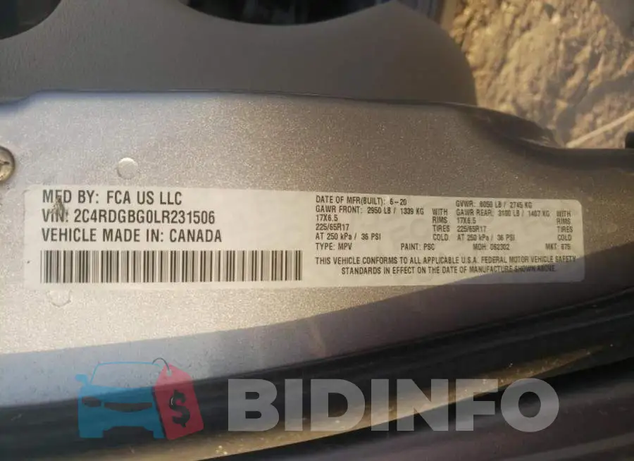 2C4RDGBG0LR231506 Photo# 12
